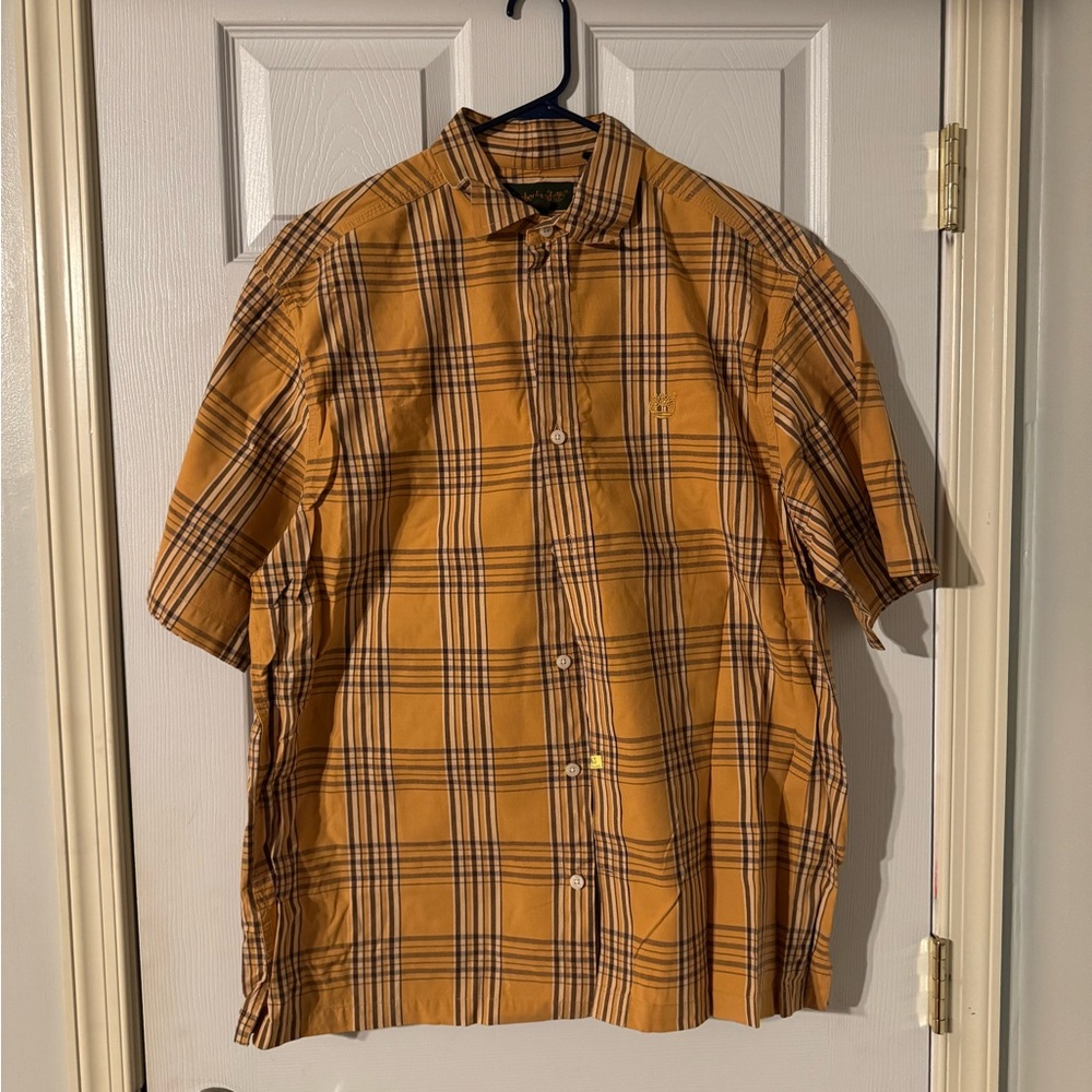 Timberland Yellow Casual Button Down Shirt